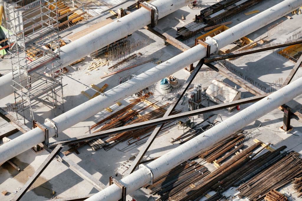 Diagrams to illustrate repetitive construction activities